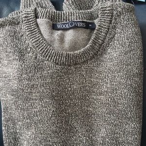 CLASSIC COTTON CREWNECK: NWT; WOOLOVERS/UK/ LARGE